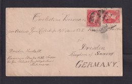 1896 - 2x 3 C. Auf Brief Ab Toronto Nach Dresden - Brieven En Documenten