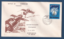 Russie - CCCP - FDC - Premier Jour - Retour Sur Terre - Return To Earth - Soyouz - Espace - 1979 - Lettres & Documents