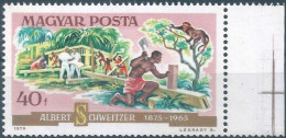 C5940 Hungary Schweitzer Nobel Prize Health Building Palm Monkey MNH RARE - Geneeskunde