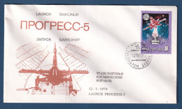 Russie - CCCP - FDC - Premier Jour - Launch Progress 5 - Soyouz - Espace - 1979 - Covers & Documents
