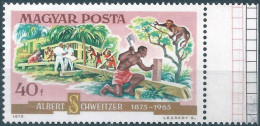 C5940b Hungary Schweitzer Nobel Prize Health Building Palm Monkey MNH RARE - Nobelpreisträger