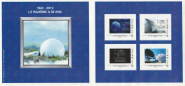 Feuillet Collector Le Radome à 50 Ans 1962-2012 Pleumeur Bodou France 2012 L P 20gr 4 Timbres Autoadhésifs N° - Collectors