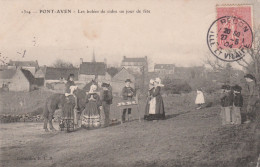 29 PONT AVEN    Les Bolées De Cidre Un Jour De Fête.    SUP PLAN 1904         RARE - Pont Aven