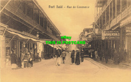 R606755 Port Said. Rue De Commerce. Cairo Postcard Trust. Serie 208 - Wereld