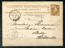 NL-INDIEN - Schiffspost, Navire, Paquebot, Ship Letter, Stempel NED,INDIE / VIA MARSEILLE Vie WELTVREDEN - Niederländisch-Indien