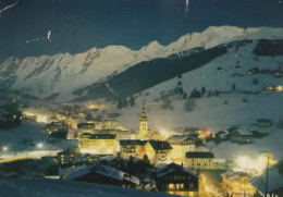 LA CLUSAZ, LA STATION DE NUIT COULEUR   REF  16012 - La Clusaz