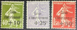 275 à 277** Caisse D'Amortissement 5eme Série COTE 675€ - 1927-31 Caisse D'Amortissement