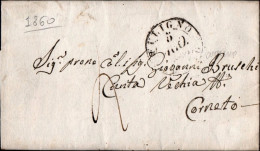 B47 - LETTERA DA NOCERA A CORNETO 1860 - 1. ...-1850 Prefilatelia