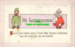 R607456 Im Lonesome. Since You Vent Avay I Feel Like Home Sickness Vas All Over - Mondo