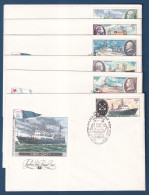 Russie - CCCP - FDC - Premier Jour - Lot De 6 FDC - Bateau - Bateaux - 1980 - Lettres & Documents