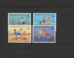 Congo 1986 Football Soccer World Cup Set Of 4 MNH - 1986 – Mexique