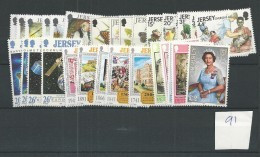 1991 MNH Jersey Year Complete, Postfris - Jersey