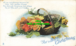 R607486 For A Happy Christmas. All Joy And Gladness Be Your Lot. Tuck. Gem Postc - Mondo