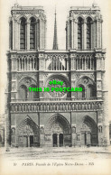 R607502 Paris. Facade De L Eglise Notre Dame. ND. Levy Et Neurdein Reunis - Mondo