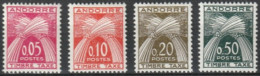 ANDORRE FRANCAIS - TAXE 42/45 COMPLETE NEUF* AVEC CHARNIERE COTE 70 EUR - Nuevos