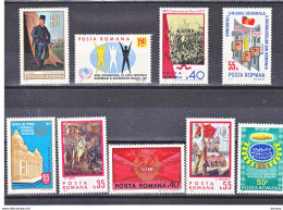 ROUMANIE 1971 Yvert 2592-2595 + 2604-2607 + 2658 NEUF** MNH Cote 7,50 Euros - Unused Stamps