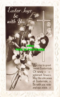 R607668 Easter Joys Be With You. RP. Postcard. 1947 - World