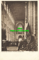 R607694 Peterborough Cathedral. The Nave. Looking West. Cathedral Postcards. No. - World