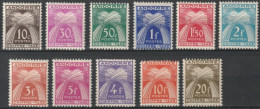 ANDORRE FRANCAIS - TAXE 21/31 COMPLETE NEUF* AVEC CHARNIERE COTE 25 EUR - Unused Stamps
