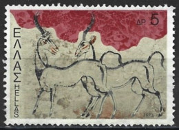 Greece 1973. Scott #1071 (U) ''Wild Goats'' Fresco - Gebraucht