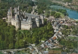 PIERREFONDS, VUE AERIENNE SUR LE CHATEAU COULEUR REF  16018 - Pierrefonds