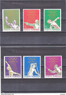 ROUMANIE 1972 JEUX OLYMPIQUES DE MUNICH  Yvert 2698-2703, Michel 3035-3040 NEUF** MNH Cote 7 Euros - Ongebruikt