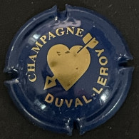 67 - 28a - Duval-Leroy, Coeur Bleu Et Or, Sans Stries (côte 3 €) Capsule De Champagne - Duval-Leroy