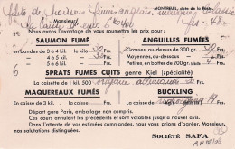 Montreuil  -  Safa - Poissons Fumes - Publicitaire -  CPA °J - Montreuil