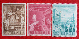 Pape Pius X 1960 Mi 344-346 Yv 299-301 Ongebruikt / MH / * VATICANO VATICAN VATICAAN - Nuevos