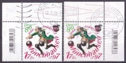 BRD 2020 Mi. Nr. 3546 O/used Oberrand Paar (BRD1-4) - Used Stamps