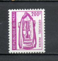 MALI  SERVICE  N° 11    NEUF SANS CHARNIERE  COTE 3.50€   MASQUE - Mali (1959-...)