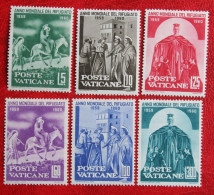 World Refugee Year Weltflüchtlingsjahr 1960 Mi 338-343 Yv 293-298 POSTFRIS / MNH / ** VATICANO VATICAN VATICAAN - Unused Stamps