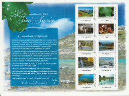 Feuillet Collector L Eau Dans Tous Ses états Isère Savoie France 2012 IDT L P 20gr 10 Timbres Autoadhésifs N°124 - Collectors