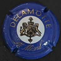 134 - 12 - Delamotte Père & Fils, Bleu, Lettres Fines, Le Mesnil (côte 3 €) Capsule De Champagne - Sonstige & Ohne Zuordnung