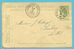 Entier Met Sterstempel * ERPS-QUERBS * Met Als Aankomst Stempel LEMBEEK (HALLE) (28mm) - Postmarks With Stars