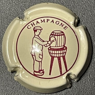 150 - Générique 566 - Lavage Des Tonneaux, Gris-crème Et Bordeaux (Type I) Capsule De Champagne - Otros & Sin Clasificación