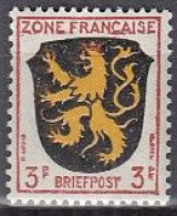 AllBes. Franz.Zone AllgemAusg. 2, Postfrisch **, Mit Abart: A Mit Doppelsteg, Wappen, 1945 - Amtliche Ausgaben