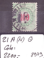 TAXE VERT-BLEU  - No 21A (N)  OBLITERE   - COTE: 2200.- - Portomarken