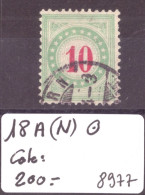 TAXE VERT-BLEU  - No 18A (N)  OBLITERE   - COTE: 200.- - Postage Due