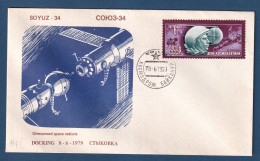Russie - CCCP - FDC - Premier Jour - Soyouz 34 - Espace - 1979 - Cartas & Documentos