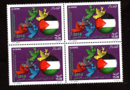 2014- Algeria- International Year Of Solidarity With The Palestinian People - Flag - Dove - Block - Compl.set 1v. MNH** - Palestina