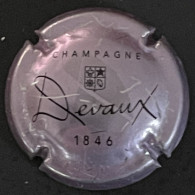 266 - 17 - Devaux, Rosé Et Noir, Sans Carré, 1846 (côte 1,5 €) Capsule De Champagne - Devaux