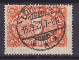 Deutsches Reich 1921 Mi. 174, 5 M Ziffer Im Queroval Deluxe LÖRRACH 1922 Cancel !! - Used Stamps