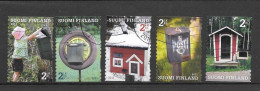 2011 Mailboxes 2.class Coil Stamps Complete Set Used Finland Finnland Finlande - Usados