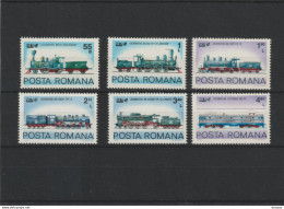 ROUMANIE 1979 TRAINS Yvert 3204-3209, Michel 3674-3679 NEUF** MNH Cote 4 Euros - Neufs