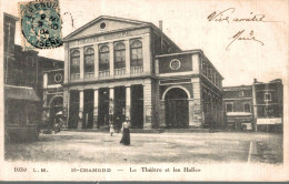 K0405 - St CHAMOND - D42 - Le Théâtre Et Les Halles - Saint Chamond