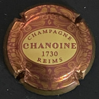 294 - 3x - Chanoine 1730 Reims (lettre Brunes) Lettres Marrons, Tête De Cheval Tournée A Gauche Capsule De Champagne - Otros & Sin Clasificación