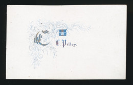 CARTE DE VISTE  90 X 57 MM.   C.PILLOY.  ZIE AFBEELDINGEN - Porcelana