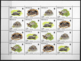 MONACO - ANNEE 1991 - TORTUE D'HERMANN - F 1805 A 1808 - NEUF** MNH - Unused Stamps