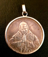 Belle Médaille Religieuse Argent Massif 1978 "Pape Jean-Paul II" Vatican - Religione & Esoterismo